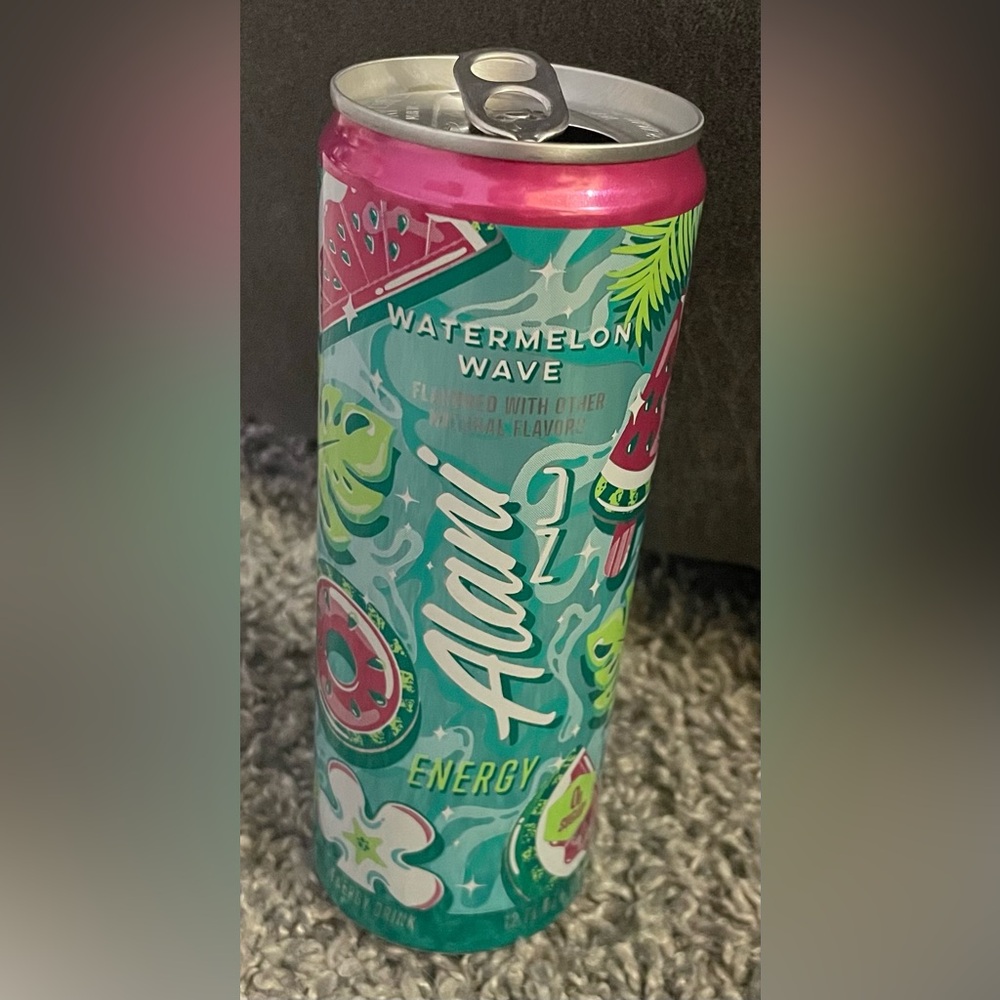 Alani Nu Energy Drink Watermelon Wave 12 oz Can Limited Edition “Empty”